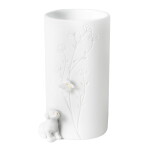 Räder Porcelánová vázička Dog Sitting, bílá barva, porcelán