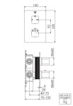STEINBERG - 230 Termostatická baterie pod omítku pro 2 spotřebiče, chrom 230 4133 3