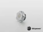 BitsPower Prémiová těsnicí zátka G1/4 stříbrná lesklá / Těsnicí zátka / G1/4 palce (BP-PRE-06)