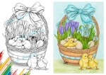 Hello Spring, antistresové omalovánky s podpisem autorky, Lenka Filonenko
