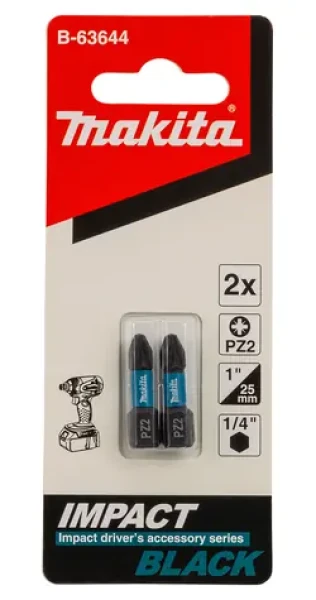 Makita B-63644 Torzní bit 1/4" PZ2 25mm (2ks) (B-63644)