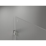 MEXEN/S - Lunar-B Duo sprchový kout dveře křídlové 85 x 85, transparent, nikl kartáčovaný 832-085L-085P-97-00