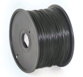 Gembird 3DP-PLA1.75-01-BK Filament PLA černá / struna pro 3D tiskárnu / PLA / 1.75mm / 1kg (3DP-PLA1.75-01-BK)