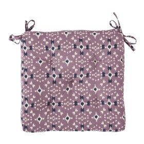 MADAM STOLTZ Prošívaný podsedák Dusty Lilac/White/Blue, fialová barva, textil