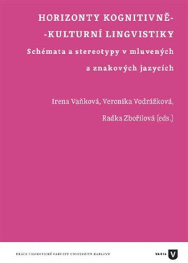Horizonty kognitivně-kulturní lingvistiky Irena Vaňková