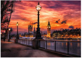 Puzzle Premium Plus - Photo Odyssey: Big Ben, Londýn 1000 dílků 68,3x48cm v krabici 40x27x6cm