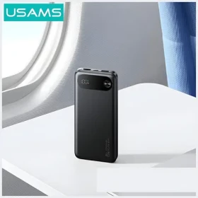 USAMS PB80 černá / Powerbanka / 10000 mAh / PD 20W / LED displej (10KCD24901)