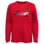 Outerstuff Dětské tričko Chicago Blackhawks NHL Rink Reimagined LS Ultra dlouhý rukáv Velikost: Dětské S (6 - 9 let)