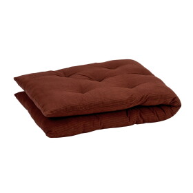 MADAM STOLTZ Prošívaná matrace Brick/Black 45 × 125 cm, červená barva, hnědá barva, textil