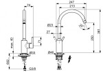 HANSA - Vantis Dřezová baterie, matná černá 5222116733