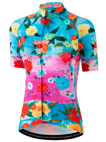 Cyklodres CYCOLOGY Zahara Aqua, dámský, krátký rukáv (Cyklodres Zahara vodní, velikost XXL)