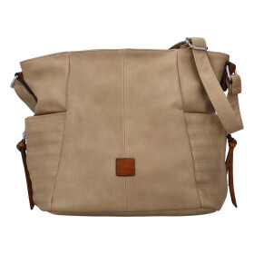 Trendy dámská kabelka přes rameno Tamara, světle hnědá