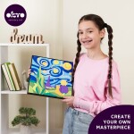 OKTO Malování hmotou podle čísel motiv "Malý princ noční obloha" 29x29 cm, OKTO, W051111