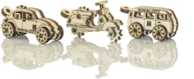 Wooden City 3D Puzzle přívěsky vozidla