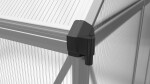 Polykarbonátový skleník LanitPlast Sarana 6×8, PC 4 mm (stříbrný)