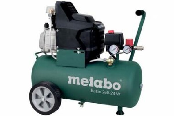 Metabo BASIC 250-24 W / kompresor / 1500W / Tlak 8 bar / 2.850 ot-min / Nádoba 24 l / Sací výkon 200 l-min (601533000)