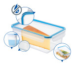 ROTHO Dóza na potraviny CLIC & LOCK 0,75 L - modrá