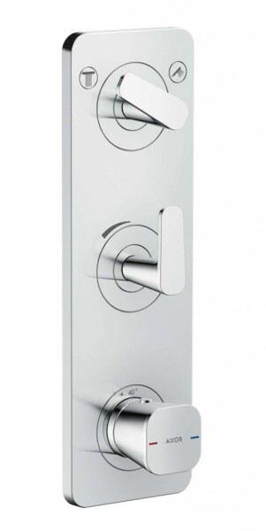 AXOR - Citterio C Termostatická baterie pod omítku, pro 2 spotřebiče, chrom 49700000