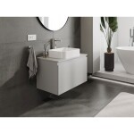 MEXEN/S - Orio koupelnová skříňka pod umyvadlo 80 cm s deskou, 1 šuplík, šedá mat 91A10-08047-1-BFC62