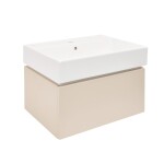 Koupelnová skříňka s umyvadlem SAT Feel 60x30x46 cm pískově béžová mat SATFEEL60BEU2 SATFEEL60BEU2