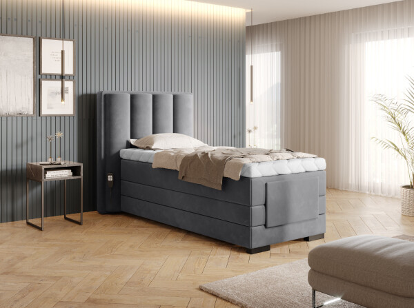 Boxspring Veros 90 Rozměr: 90 x 200 cm, látka: Sola 6
