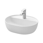 CERSANIT - Umyvadlo na desku MODUO OVAL 40X50 s otvorem pro bateri K116-154