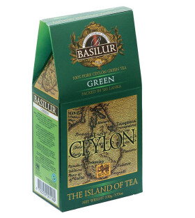 BASILUR Island of Tea Ceylon Green papír 100g