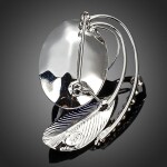 Brož Swarovski Elements Grand Bleu, Tmavě modrá