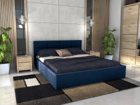 FRONTI Postel LIDIA 180x200 modrá