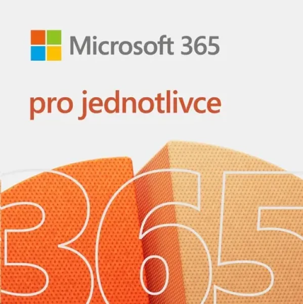 Microsoft 365 pro jednotlivce SK / Předplatné / 12 měsíců / 1 osoba, max. 5 zařízení / 1TB OneDrive (EP2-32462)