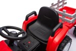 Mamido Dětský elektrický traktor s vlečkou Farm 24V 2x45W červený