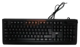 Acer KB-8CR černá / Drátová klávesnice / USB-A / CZ/SK layout / čtečka čipových karet (GP.KBD11.05E)