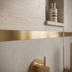 REA - Samolepicí dekorativní lišta P14454CA 3,8cm Brush Gold HOM-09986