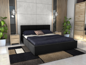 FRONTI Postel LIDIA 180x200 černá