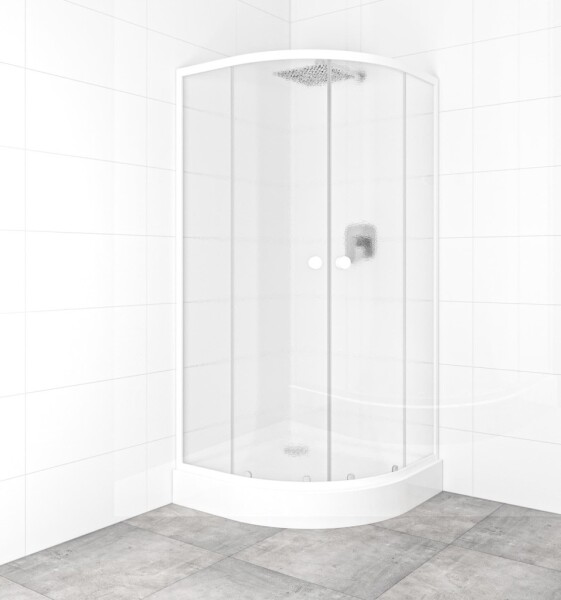 SAT - Set sprchového koutu a vaničky, čtvrtkruh 90x90 cm Multi Basic SIKOBKMUS90CH0 SIKOBKMUS90CH0