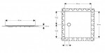 GEBERIT - Setaplano Plochá sprchová vanička, minerální materiál, 80x80 cm, bílá 154.260.11.1