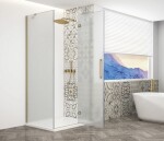 GELCO - TRINITY GOLD čtvercový kout 1200x1200 pravý, matné sklo, GT5612-12MR-G GT5612-12MR-G