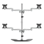 StarTech Quad-Monitor Stand / Držák pro 4 monitory / do 32" / nosnost 8 kg / náklon -40° až 90° / otočení 360° (ARMQUADSS)