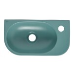 Umývátko SAT Infinitio 40x21,5 cm zelená mat bez přepadu SATINF4021LGEM SATINF4021LGEM