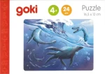 GOKI Dřevěné puzzle Dinosauři: Elamosaurus