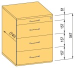 BBP Orga Aer K3 740 :: celovýsuv-tlumení-plast (196019)