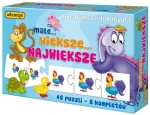 ADAMIGO Vzdělávací puzzle Zvířátka - malé, větší, největší