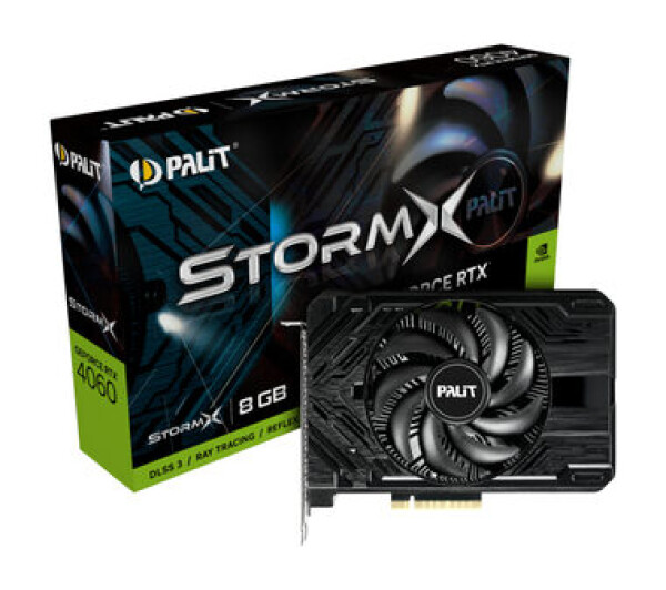 PALIT GeForce RTX 4060 Storm X 8GB / 1830 - 2460 MHz / 8GB GDDR6 / 128-bit / 1x HDMI + 3x DP / 115W (8) (NE64060019P1-1070F)