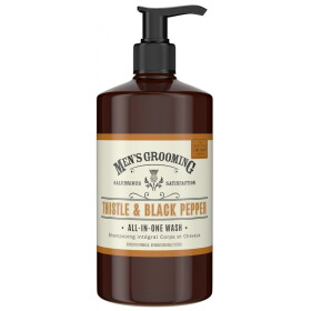 SCOTTISH FINE SOAPS Pánský mycí gel na tělo a vlasy Thistle & Black Pepper 500 ml, hnědá barva, plast