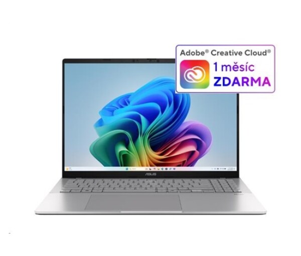 ASUS NTB Vivobook S16 (S3607QA-PL004W), QS X1 26 100, 16" 2560x1600, 16GB, 512GB, QAdreno, W11 Home, Silver EDF_892968
