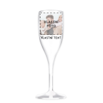 Personalizovaná nerozbitná prosecco sklenice s fotografií