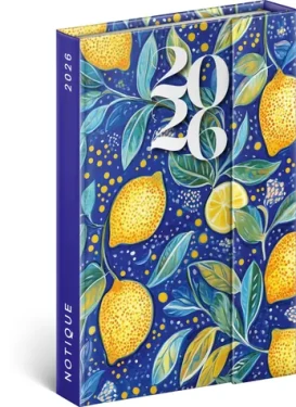 NOTIQUE Týdenní magnetický diář Citrony 2026, 11 x 16 cm (PGD-35547-V)