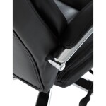 Kancelářské křeslo, houpací mechanismus, černá ekokůže, KA-F1385 BK