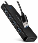 AXAGON HUE-C1A černá / USB hub / 4x USB-A 3.0 (HUE-C1A)