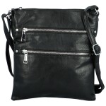 Stylová dámská koženková crossbody kabelka Melisandra, černá
